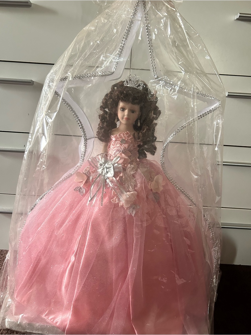 Blush Pink Princess Doll in Ball Gown